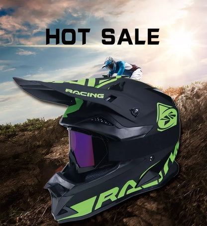 Off-Road Motorcycle Helmet - Bicycle Downhill AM DH Mountain Bike Casco, Cross & Motocross Safety Helmet