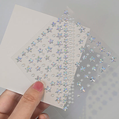 5D Face Diamond Gem Stickers - Colorful Rhinestone Body Makeup Tattoo for Festival, Nail Art & DIY Bling Style