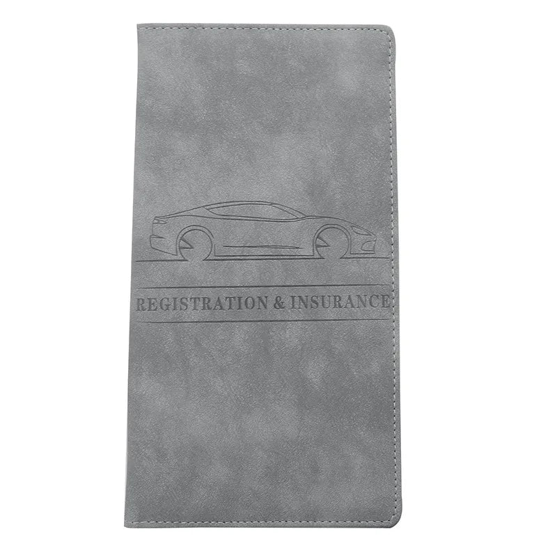 Men's Card Holder, Car Registration Vehicle License Insurance Card Holder Wallet