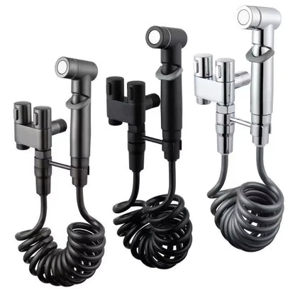 Toilet Cleaning Bidet Sprayer Set - Portable Cold Water Handheld Bathroom Wash for Toilet & Anal Douche Accessories