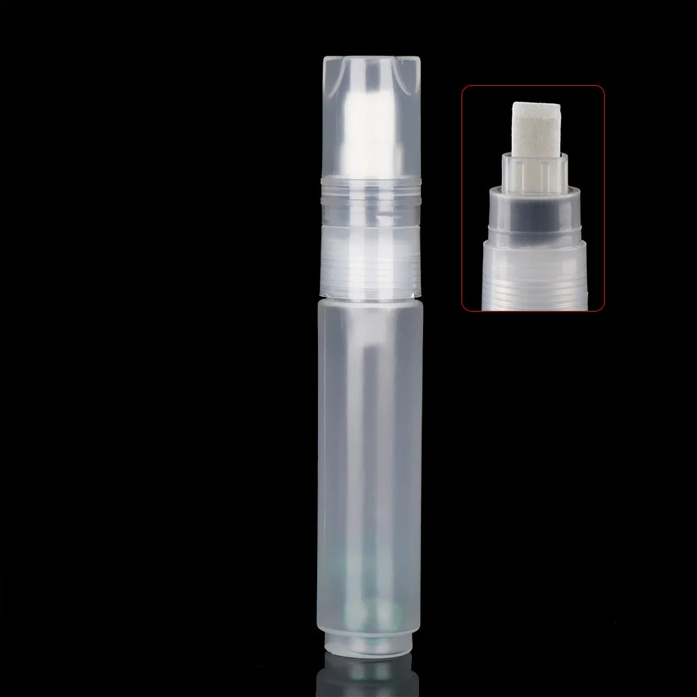 Refillable Transparent Ink Rod – Reusable Plastic Paint Pen Accessory for Graffiti & Liquid Chalk Markers