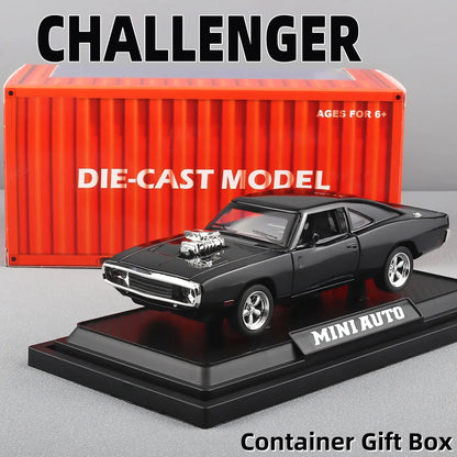 1:32 1970 Charger Alloy Diecast Model Car – Pull-Back Mini Vehicle Toy for Kids & Collectors