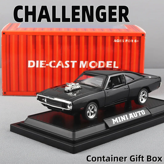 1:32 1970 Charger Alloy Diecast Model Car – Pull-Back Mini Vehicle Toy for Kids & Collectors