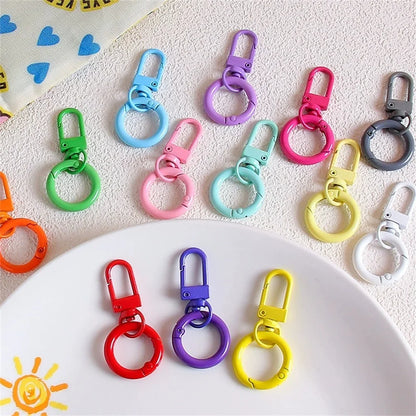 5/10/30pcs Lobster Clasp Key Rings - Colored Spring Buckle Hooks for DIY Jewelry, Keychains & Bag Accessories