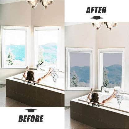 One Way Window Film - Mirror Effect Tint Glass Covering for Home Office, Reflective Heat Control Anti-UV Glass Door Sticker by AFDB