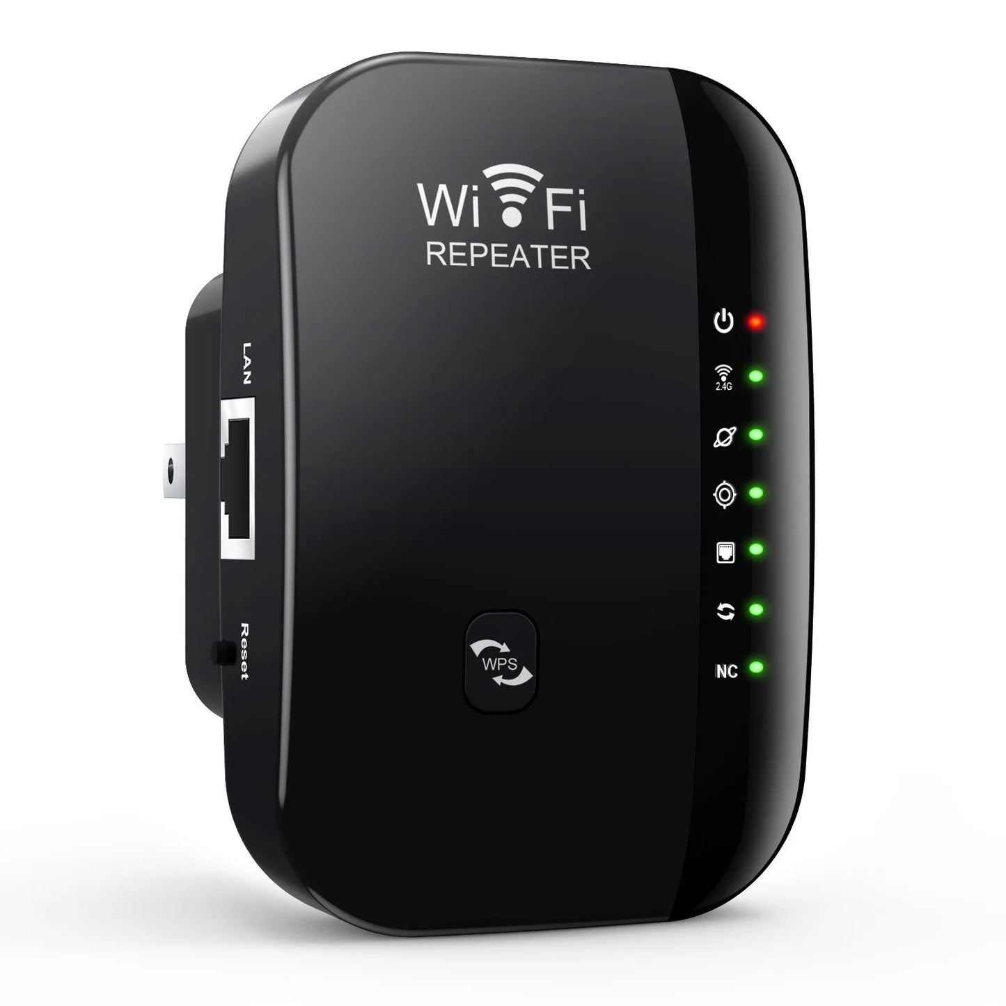 300Mbps Wireless WiFi Repeater — 2.4G WiFi Extender & Signal Booster, 802.11N Router Adapter for Home & Office