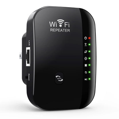 300Mbps Wireless WiFi Repeater — 2.4G WiFi Extender & Signal Booster, 802.11N Router Adapter for Home & Office