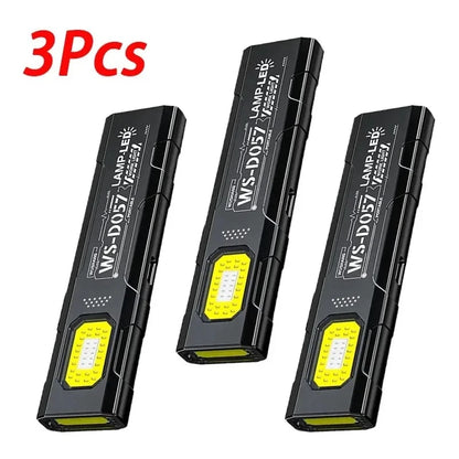 Tactical Mini LED Flashlight - Rechargeable EDC Work Light for Outdoor Camping Hiking and Molle Gear