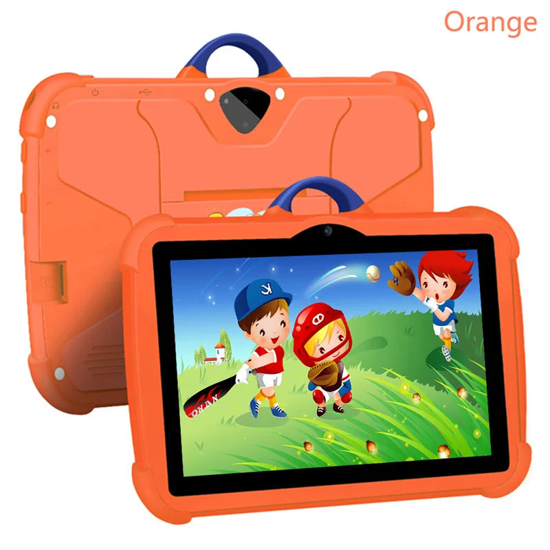 New Cartoon Pattern Kids Tablet – 7 Inch, Quad-Core, 4GB RAM, 64GB ROM, Android Learning & Education Games, Children's Gift