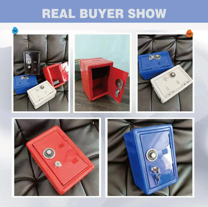 Vertical Mini Metal Safe: Household Insurance Box for Car Keys, Desktop Decoration, Piggy Bank