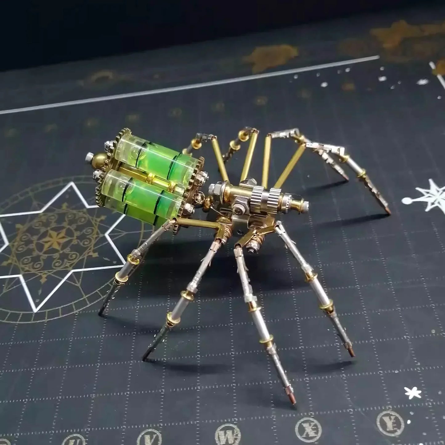 DIY 3D Mechanical Spider Metal Model Kit – Cyberpunk Insect Puzzle Assembly Creative Handmade Building Toy for Adults & Teens
