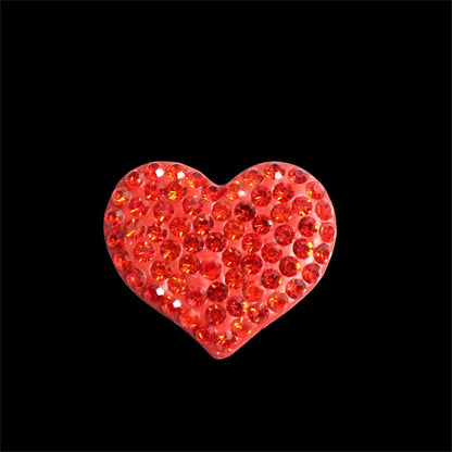 2Pcs Metal Full Diamond Bow Heart Mirror Handbag & Parfum Bottle Phone Case Decoration – Flat Back DIY Craft Accessories