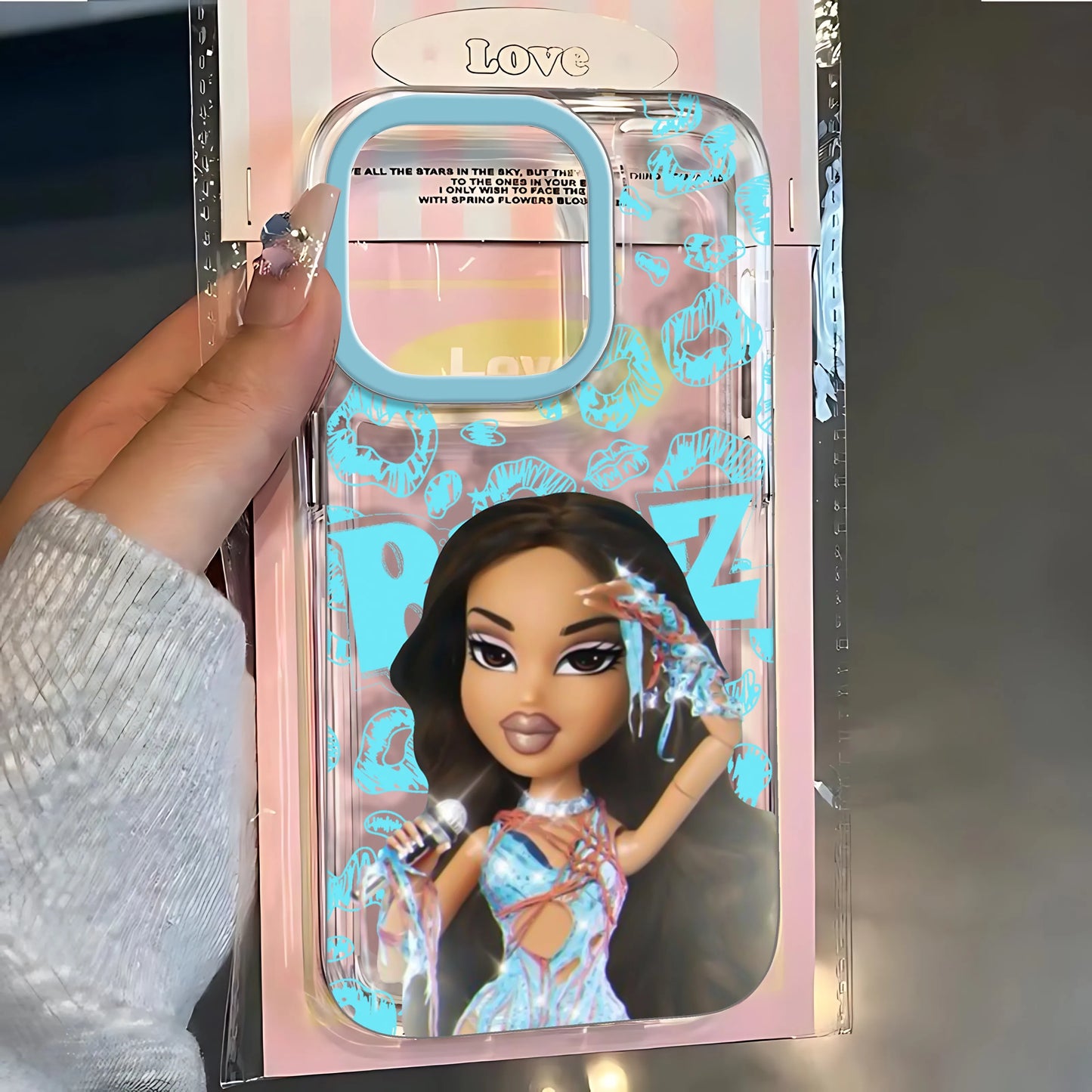 Fashion Bratz Doll Clear Phone Case – Protective Cover for iPhone 7 to 16 Series, Pro Max & SE2020