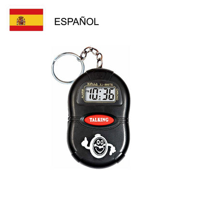 Talking Digital Alarm Clock - Voice Time Announcement Clock for Blind, Elderly & Children