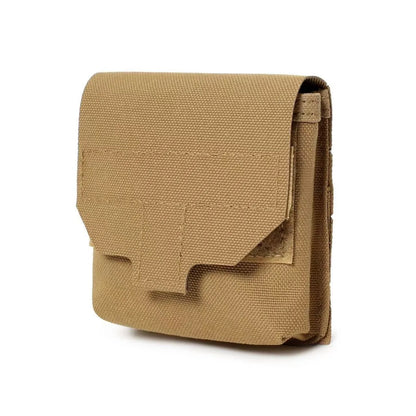 Tactical Mini MOLLE Utility Pouch - IFAK Medical EDC Gear Bag with Flashlight & Earplug Holder