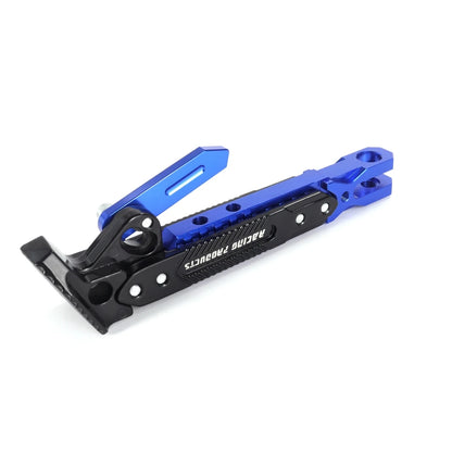 Metal Motorcycle Side Kickstand - Heavy Duty Foot Bracket Parking Stand for Stable Motorbike Support