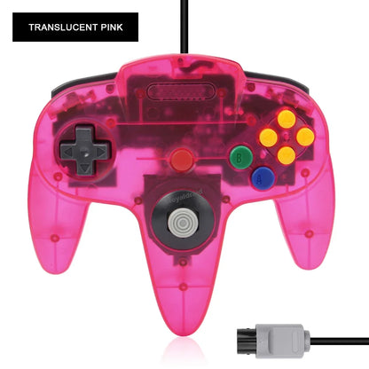Wired Transparent N64 Gamepad Controller – Joystick for Nintendo 64 Console Accessories