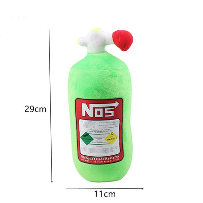 Car Neck Pillow - Plush NOS Bottle Headrest Cushion for Driver & Front Passenger Seat, Car Interior Decor Pillow