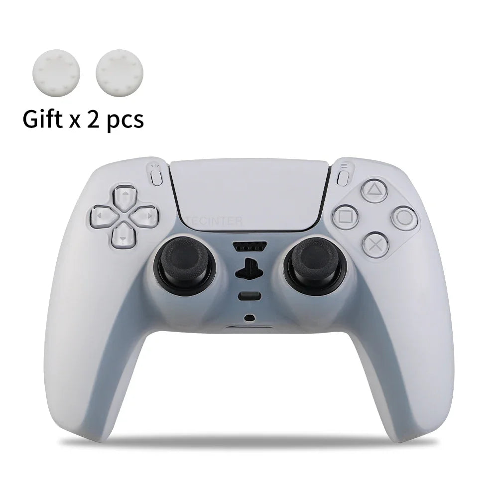 Protective Silicone Cover for PS5 Controller – Anti-Slip Skin Case with Thumb Grips for PS5 Slim Gamepad