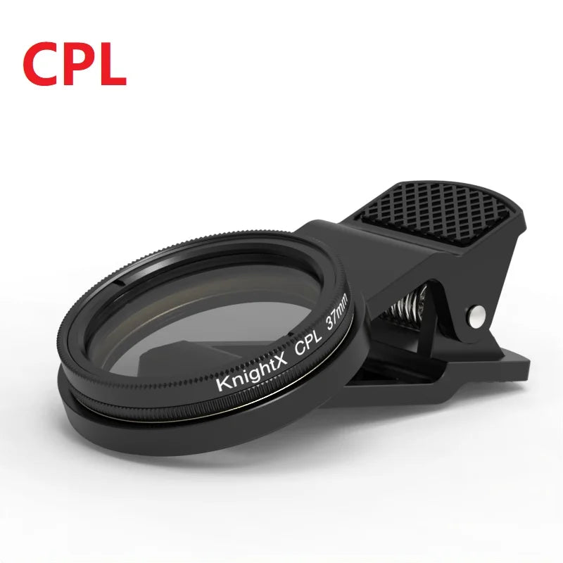 37mm CPL Polarizer Filter - Professional Clip-On Photography Prop for Camera and Phone Lens Accessory