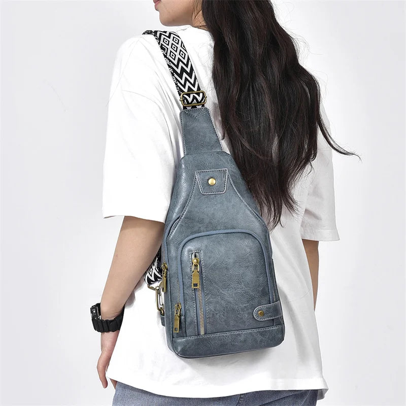 Waterproof Summer Crossbody Chest Bag for Couples – Unisex Small & Breathable Backpack