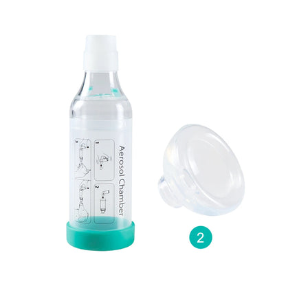 Cat & Dog Aerosol Chamber Inhaler — Portable Pet Spacer with Breathing Indicator Silicone Mask for Veterinary Use