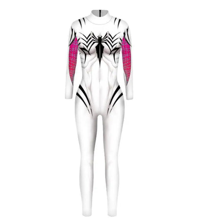 MINISO Women’s Cosplay Bodysuit – Sexy Spiderman, Iron Man & Gwen Stacy Jumpsuit for Halloween & Superhero Parties