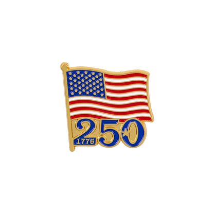 250th Anniversary Eagle Enamel Pin - Patriotic USA Lapel Badge Brooch for Backpacks, Clothing, and Gifts