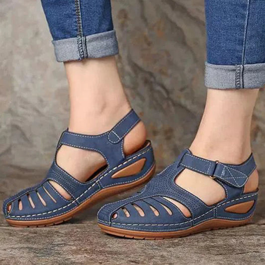Women's Bohemian Wedge Sandals - Elegant Summer Gladiator Shoes with Heels