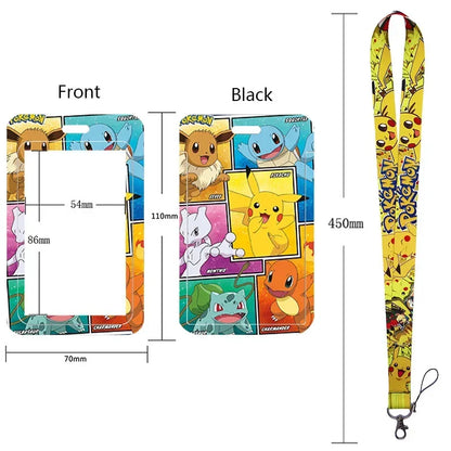 Pikachu Neck Strap Lanyard for Keys – ID Badge Holder, Keychain, Key Rings, Fashion Accessory Gift