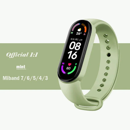Silicone Strap for Xiaomi Mi Band 3-7 NFC – Sport Replacement Wristband Bracelet