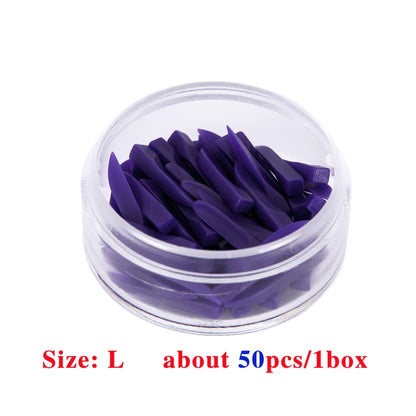 100pcs Disposable Dental Wedges – Plastic Arc Concave Diastema Wedges with Circular Hole for Dentist Use