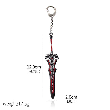 Zelda Tears of the Kingdom Purah Pad Keychain – Master Sword & Hylian Shield Pendant for Fans