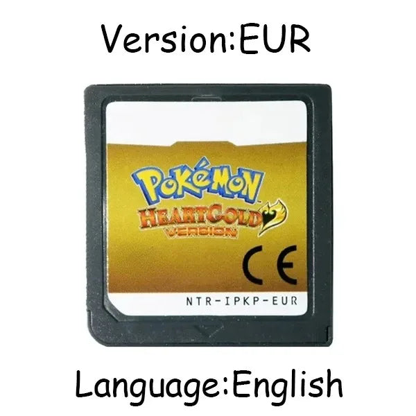 Pokemon Series DS Game Cartridge – Platinum, Pearl, Diamond, HeartGold, SoulSilver, Multilingual for NDS/3DS Consoles
