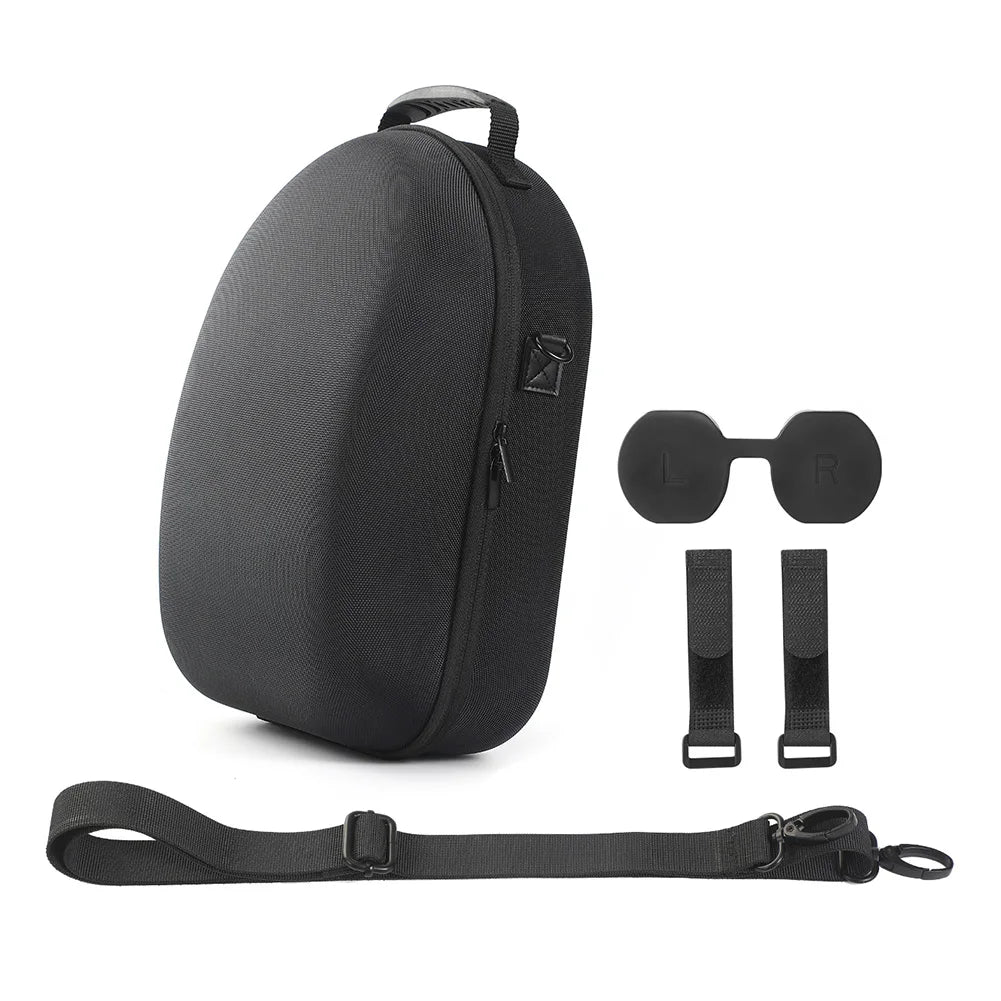 Meta Quest 3 VR Headset Hard EVA Carrying Case with Shoulder Strap – Travel Storage Bag for VR Accessories