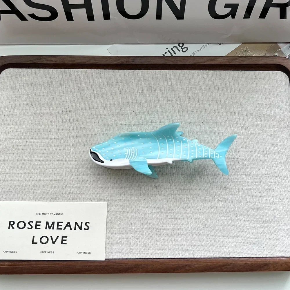 Ocean Beach Series Hair Claw | Hippocampus, Jellyfish & Dolphin Acetate Hair Clip for Women & Girls