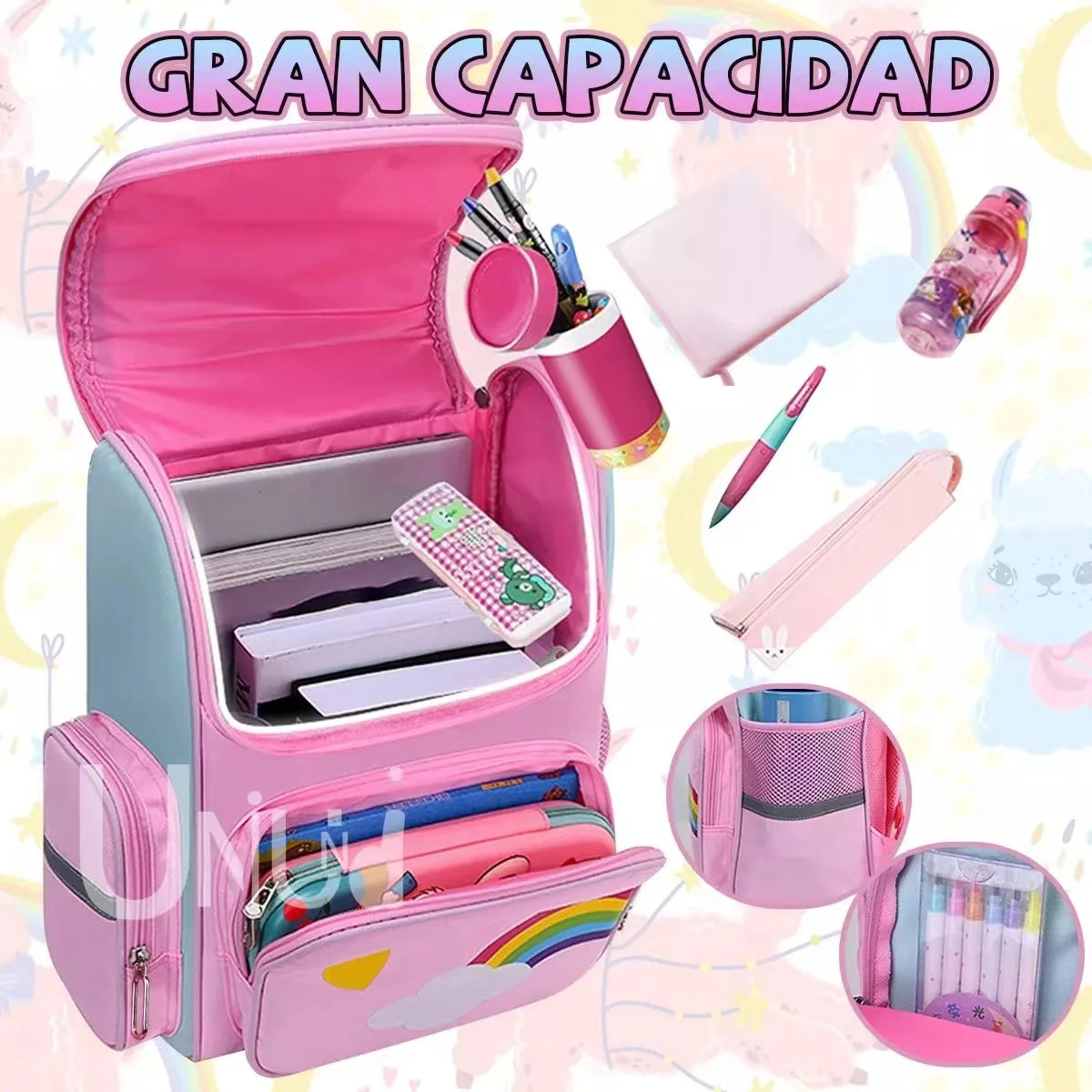 Parani Children's Space Backpack - Ideal for Primary and Secondary School, Preschool Kids