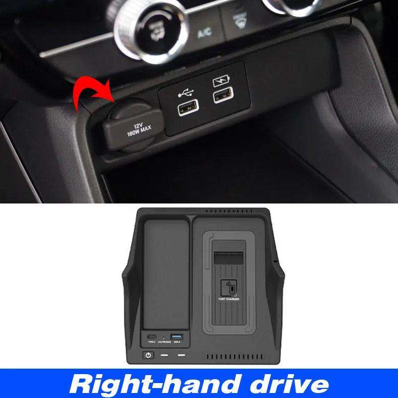 Honda Civic FE Wireless Charger - Fast Charging Pad for 2022–2025 11th Gen Models