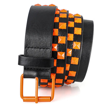 Unisex Rivet Belt - Punk HipHop Y2K Rock Style Streetwear Belt for Men and Women