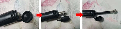WEST BIKING Mini Bicycle Pump – Portable 100PSI Aluminum Alloy Hand Pump for Schrader & Presta Valves, MTB & Road Bikes