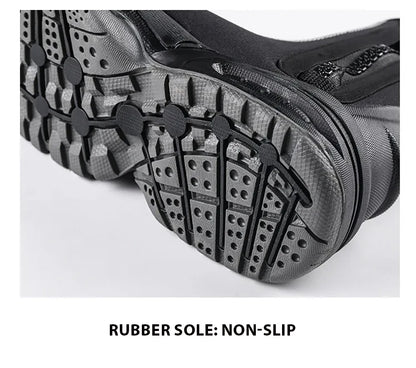 5mm Neoprene Dive Boots with Side Zipper – Wetsuit Shoes for Men & Women, Snorkeling & Scuba Diving Water Sports Accessories