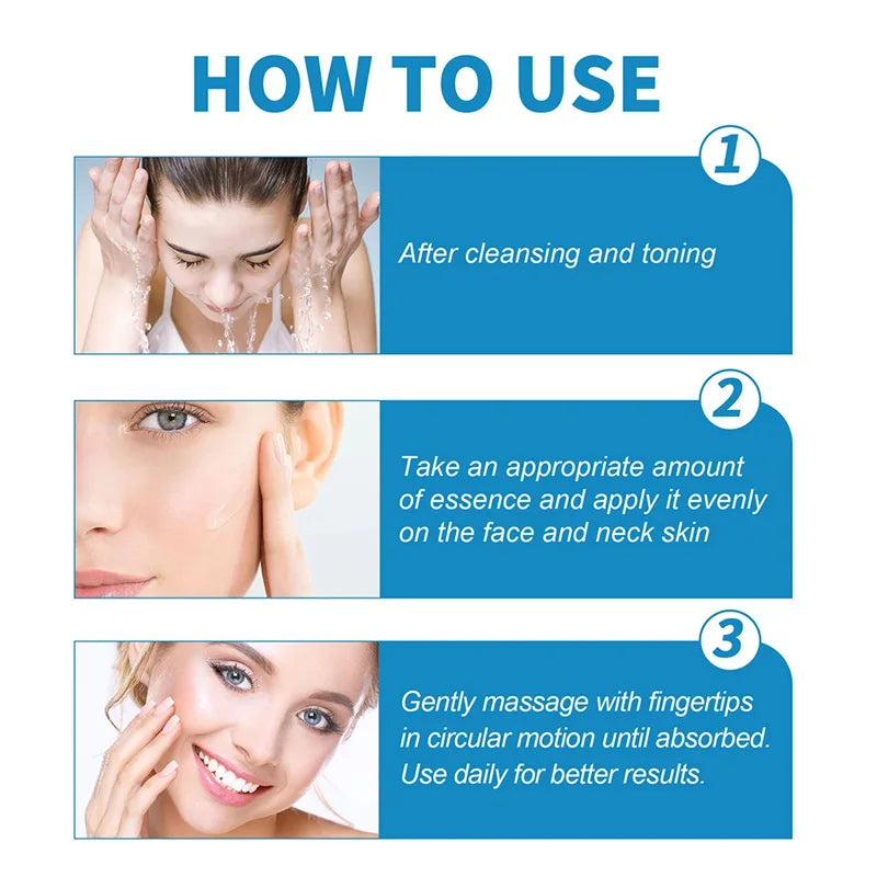 B5 Hyaluronic Acid Facial Serum - Anti-Aging Firming Moisturizer for Fine Lines, Dark Circles & Skin Brightening Care