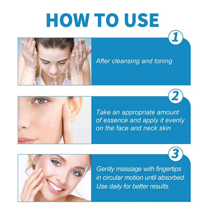 B5 Hyaluronic Acid Facial Serum - Anti-Aging Firming Moisturizer for Fine Lines, Dark Circles & Skin Brightening Care