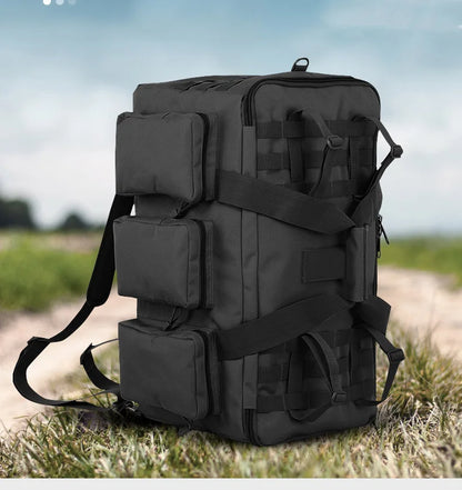 55L Tactical Duffel Bag – Large Hiking, Travel & Camping Backpack for Men, Gym and Weekend Trips