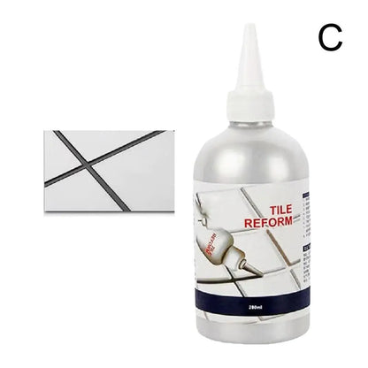 280ml Waterproof Tile Grout Repair Filler - Tile Joint Renewing Sealant in Multiple Colors