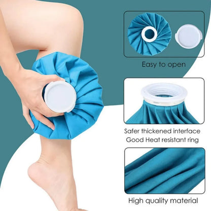 Reusable Ice Bag Packs for Injuries — Hot & Cold Therapy, Pain Relief for Knee & Leg, No-Leak Waterproof Design