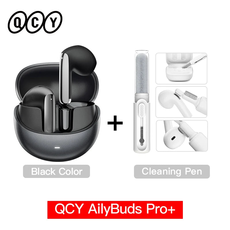 QCY HT10 AilyBuds Pro+ ANC Earbuds - Bluetooth 5.3 Wireless Hi-Res LDAC Earphones with AI Call & Multipoint Connection