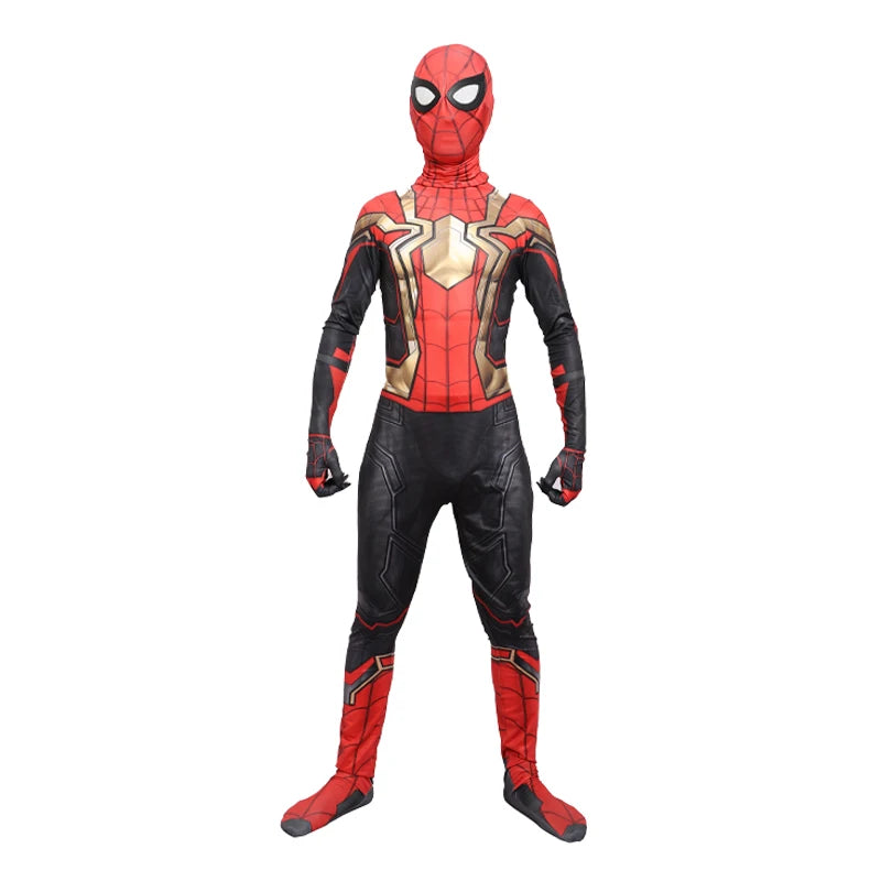 Adult Spiderman Cosplay Costume – Superhero Zentai Jumpsuit with Headgear for Men & Women, Halloween & Carnival Outfit