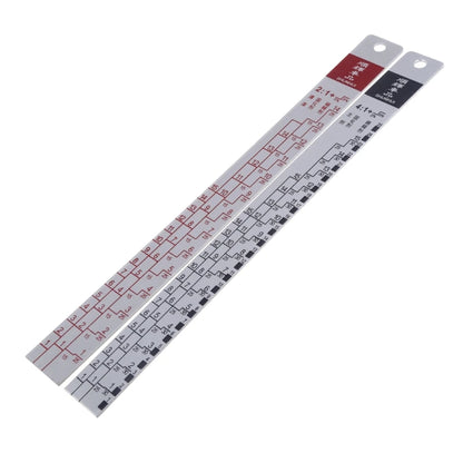 Paint Mixing Ratio Ruler – Standard Dipstick Scale Tool for Accurate Paint Measurement & Color Mixing in Automotive & DIY Projects