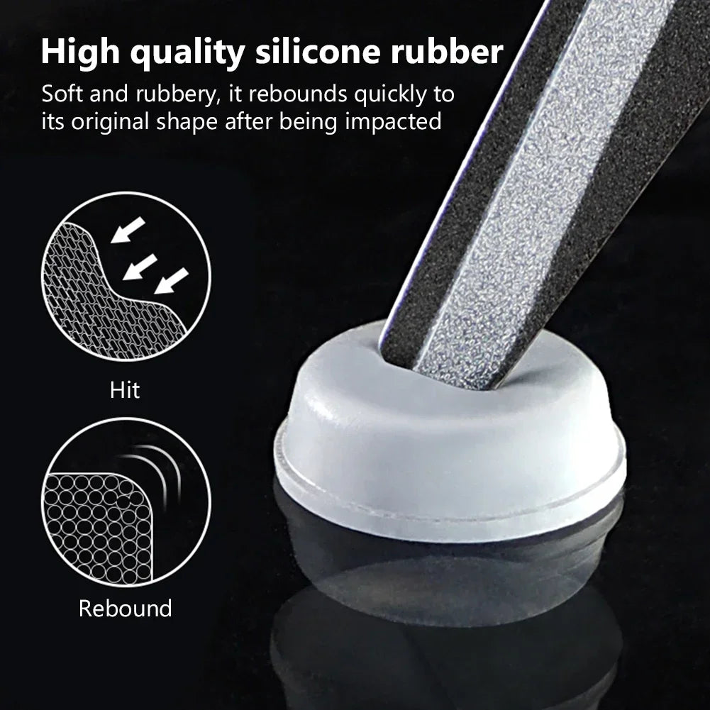 100Pcs Self-Adhesive Door Stoppers – Rubber Damper Buffers, Silicone Furniture Pads, Cabinet Cushions & Protective Pads